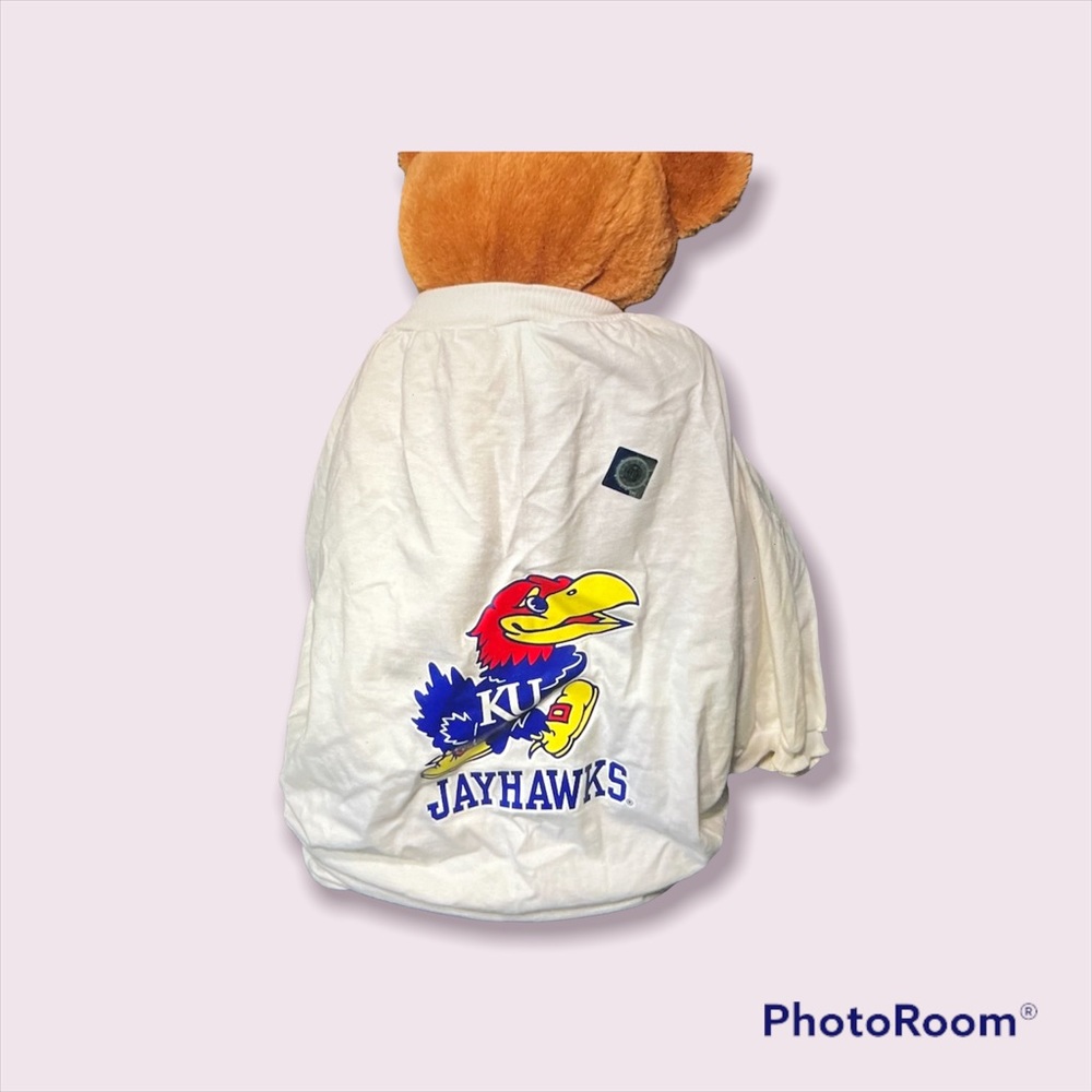 NWOT KU JAYHAWKS 5XL - 32" PET T-SHIRT